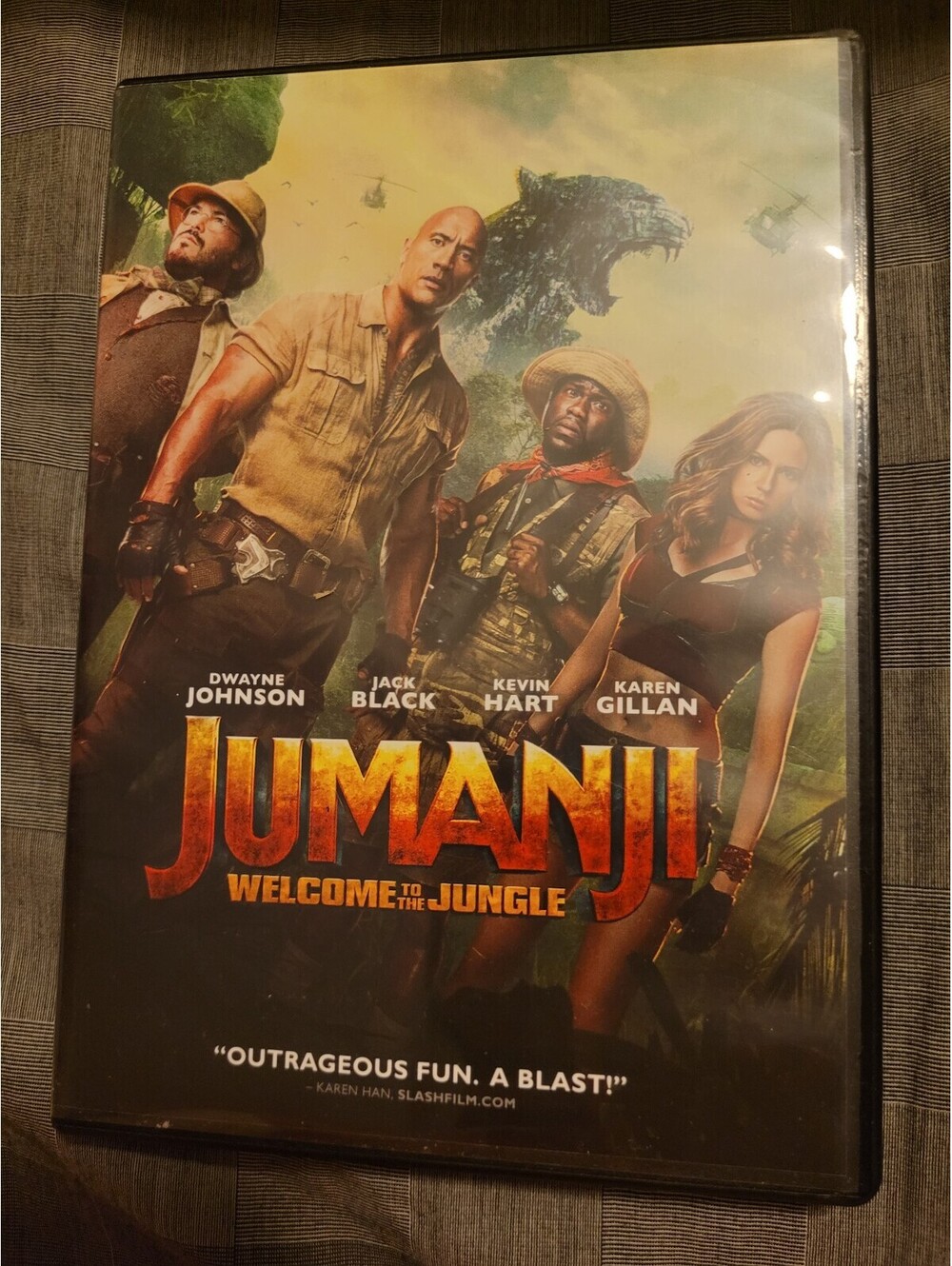 Jumanji Welcome to the Jungle DVD Dwayne Johnson Kevin Hart Jack Black
